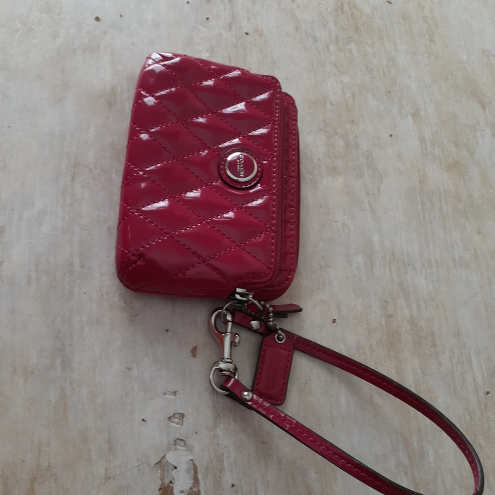 Coach pink / fuchsia wallet - Picture 4 of 5